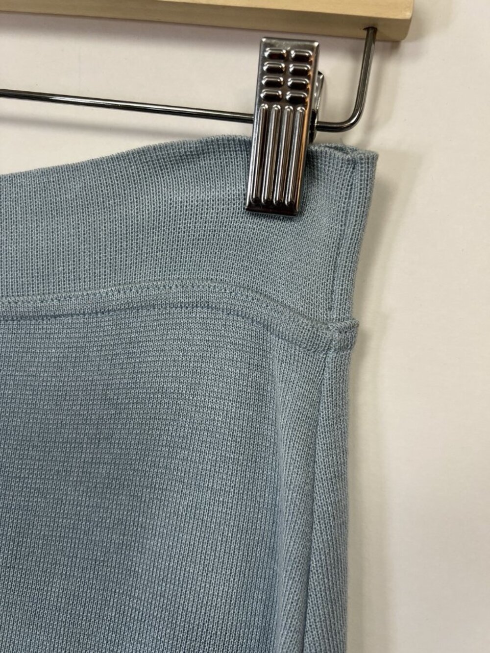 New Tombolini Blue Viscose Pencil Skirt Size 50 US Size 12/14 - Picture 6 of 9